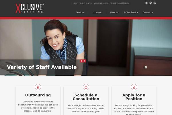 xclusivestaffing.com site used Xclusive-staffing