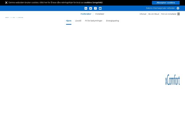 xcomfort.no site used Xcomfort-consumers