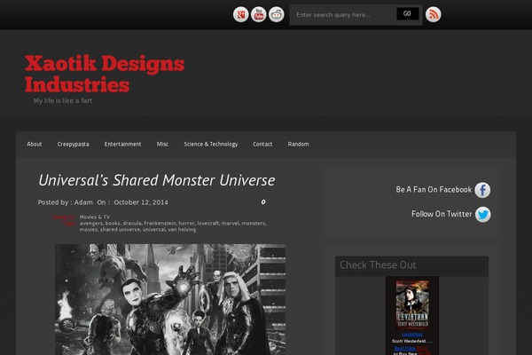 Destro theme site design template sample