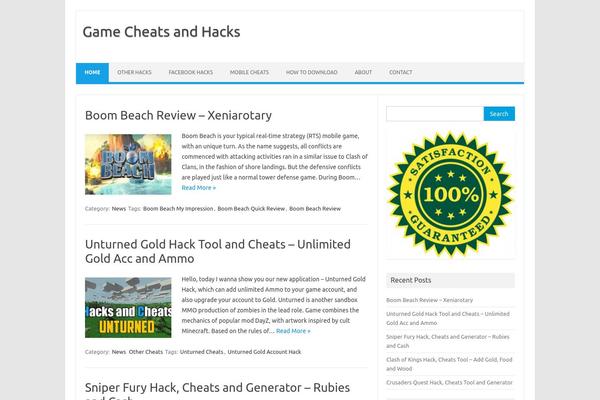 WordPress website example screenshot