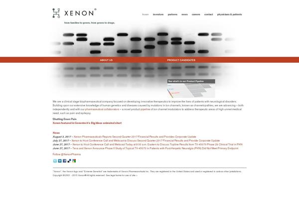xenon-pharma.com site used Xenon_theme