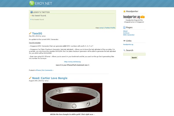 xeroy.net site used Orblicityv2009