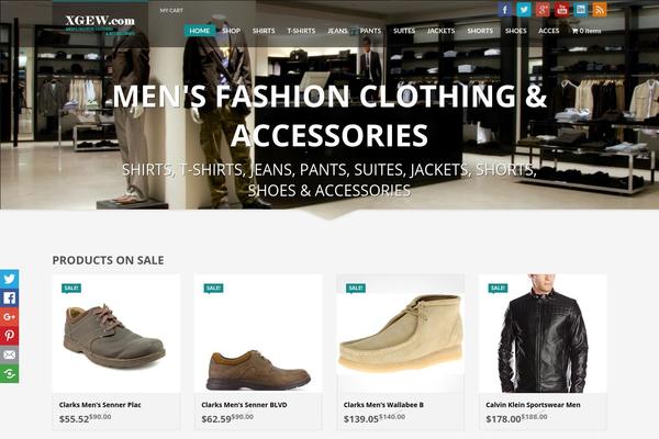 Shopping theme site design template sample