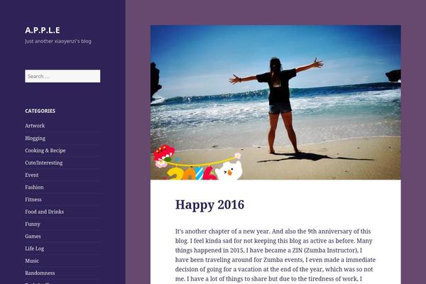 WordPress website example screenshot