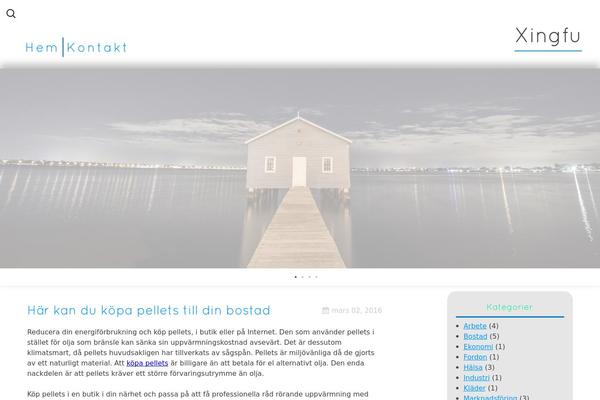 Blue Scenery theme site design template sample