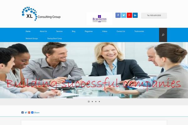 Vantage theme site design template sample