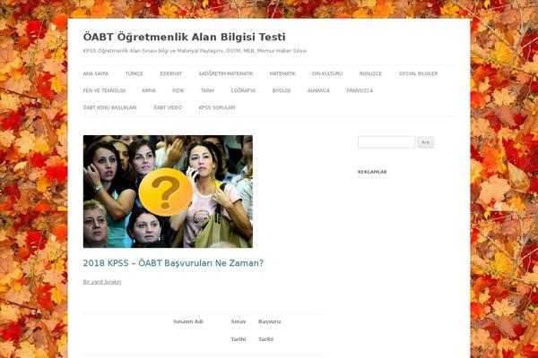 Twenty Twelve theme site design template sample