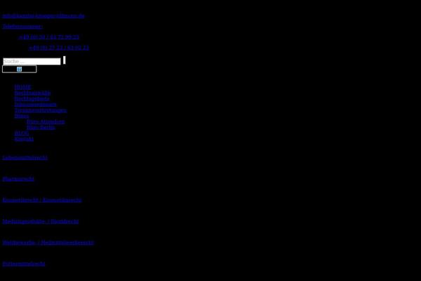 xn--arzneimittelrechtsanwlte-bcc.de site used Diekanzlei