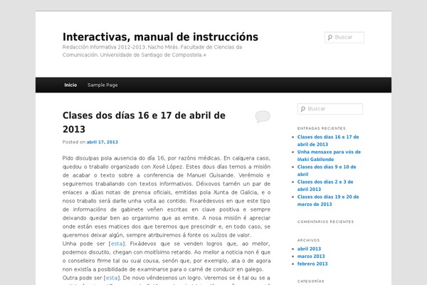 WordPress website example screenshot