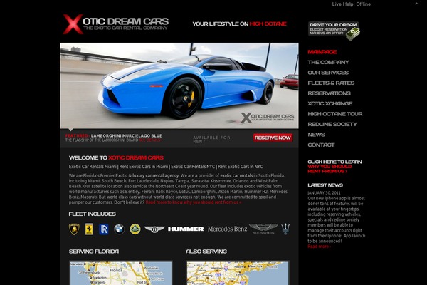 xoticdreamcars.com site used Xotic