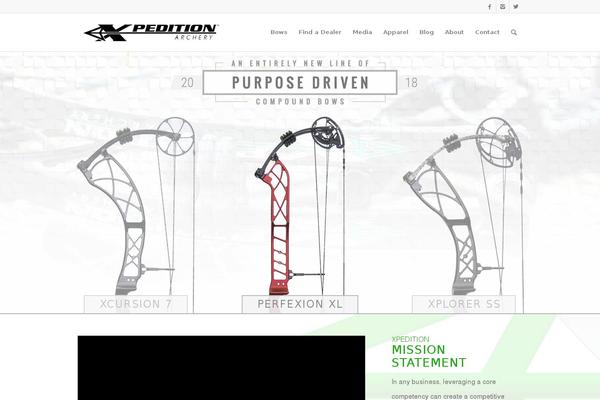 xpeditionarchery.com site used Enfold