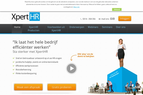 xperthr.nl site used Nextens