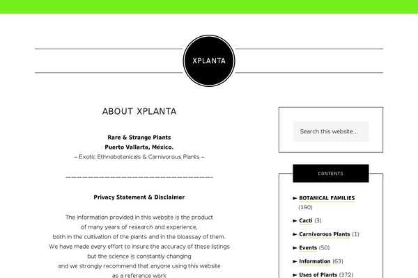 xplanta.com site used Optimal