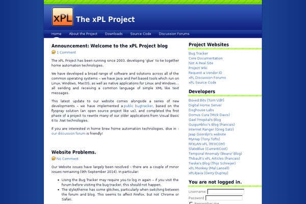 xplproject.org.uk site used Fresh