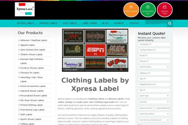 xpresalabels.com site used Xpresslabels