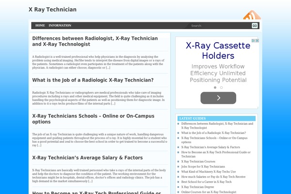 xraytechniciantips.com site used Blueiz