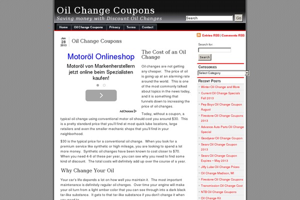 xsoilchangecoupons.com site used alibi