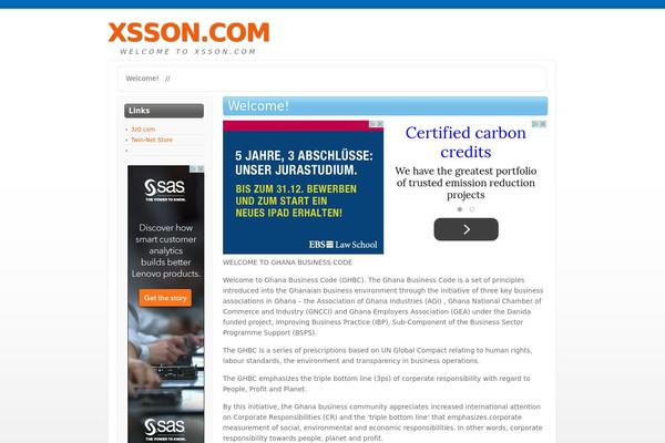 xsson.com site used Light and Modern