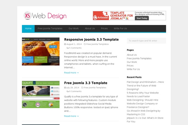 GoPress theme site design template sample