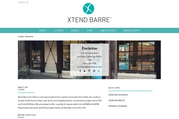 Xtend theme site design template sample