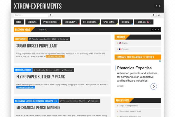 Powermag theme site design template sample