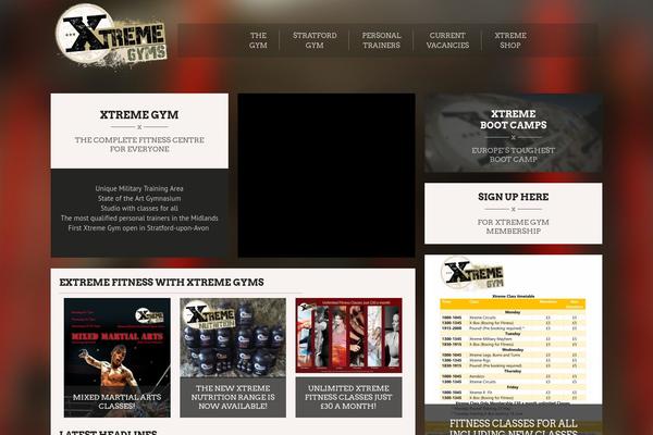 Xtreme theme site design template sample