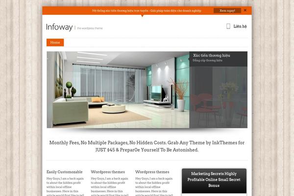 InfoWay theme site design template sample