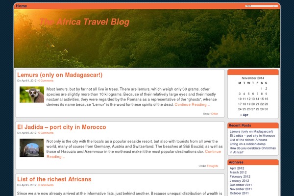 WordPress website example screenshot