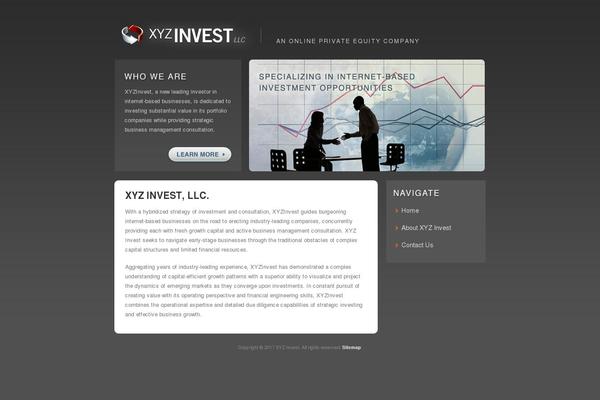 XYZ theme site design template sample