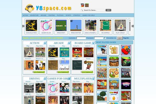 y8space.com site used Y8t