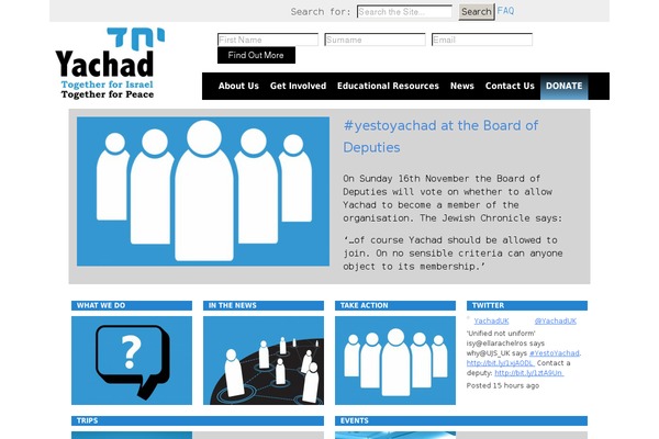 yachad.org.uk site used Yachad