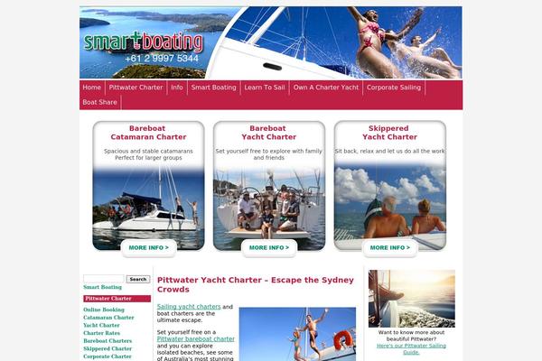 Yachtcharter theme site design template sample