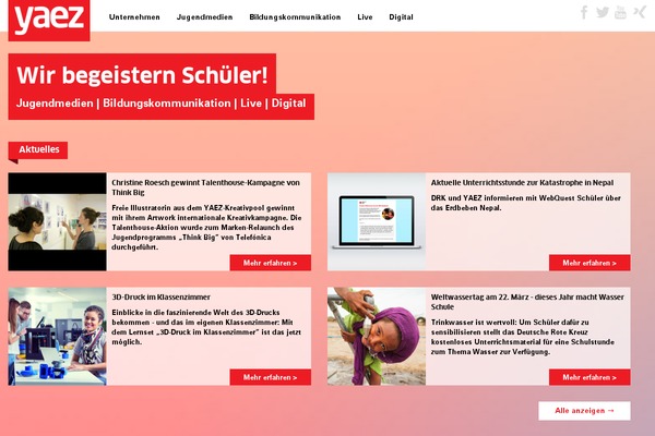 yaez-verlag.de site used Yaez