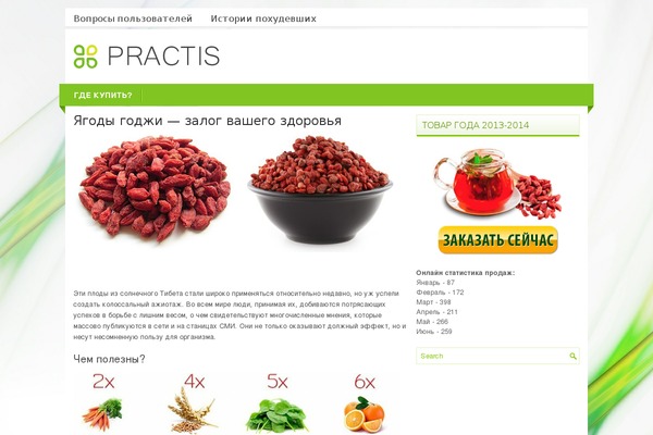 Practis theme site design template sample