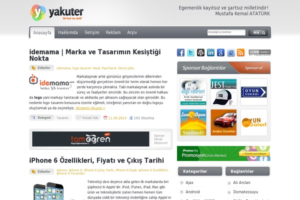 yakuter.com site used Mediumish