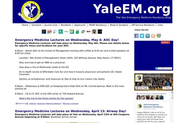 yaleem.org site used Theme22