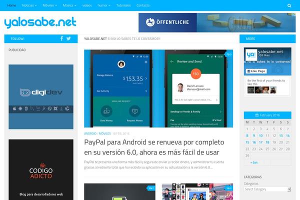 Hueman theme site design template sample