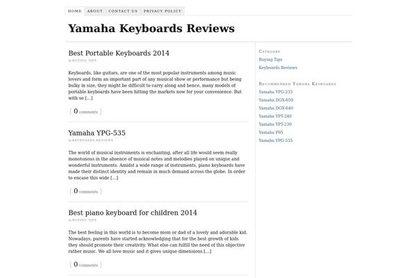Thesis 1.8.5 theme site design template sample