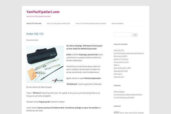 Twenty Twelve theme site design template sample