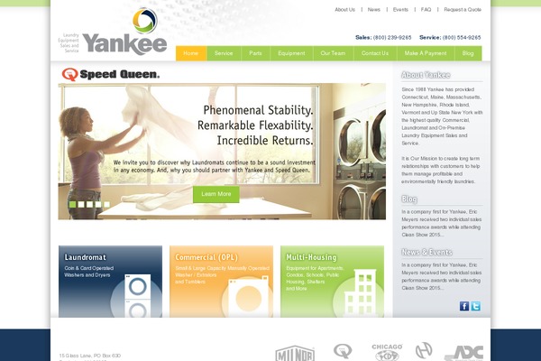 Yankee theme site design template sample