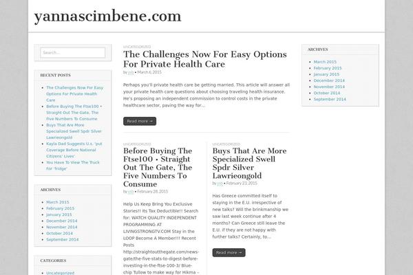 Magazine Basic theme site design template sample