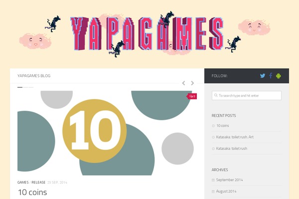 yapagames.net site used Hueman