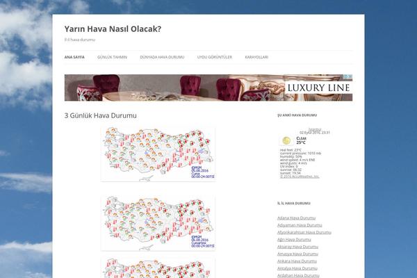 Twenty Twelve theme site design template sample