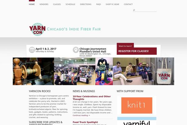 yarncon.com site used Event-manager-0.9.7