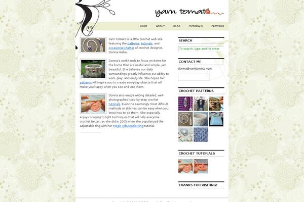 yarntomato.com site used Cutline