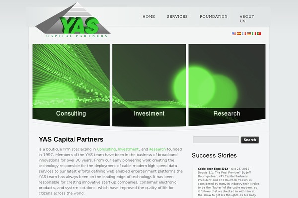 Yas theme site design template sample
