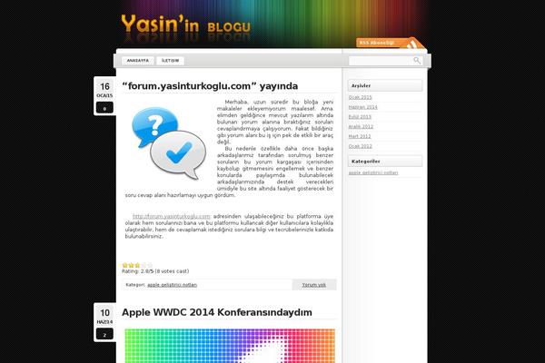 yasinturkoglu.com site used Master Blog