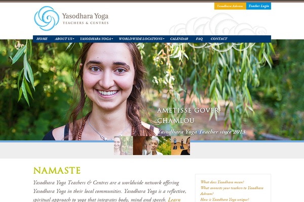 yasodharayoga.org site used Yasodhara