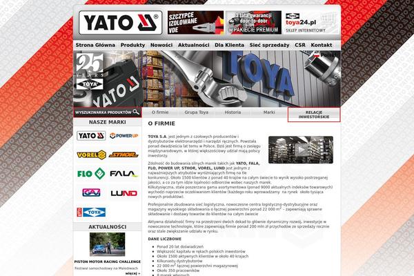 yato.com site used Yato