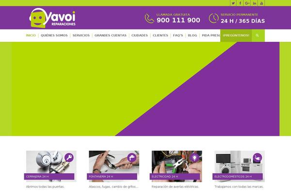 yavoi.es site used Yavoi-child